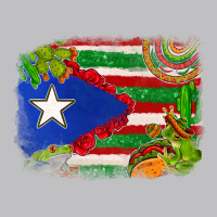 Mexico And Puerto Rico Flag Long Sleeve Tee | Teevron