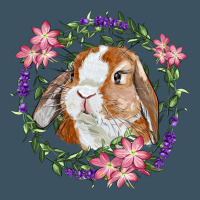 Bunny Face With Floral Wreath Urban Heavy Tee | Teevron