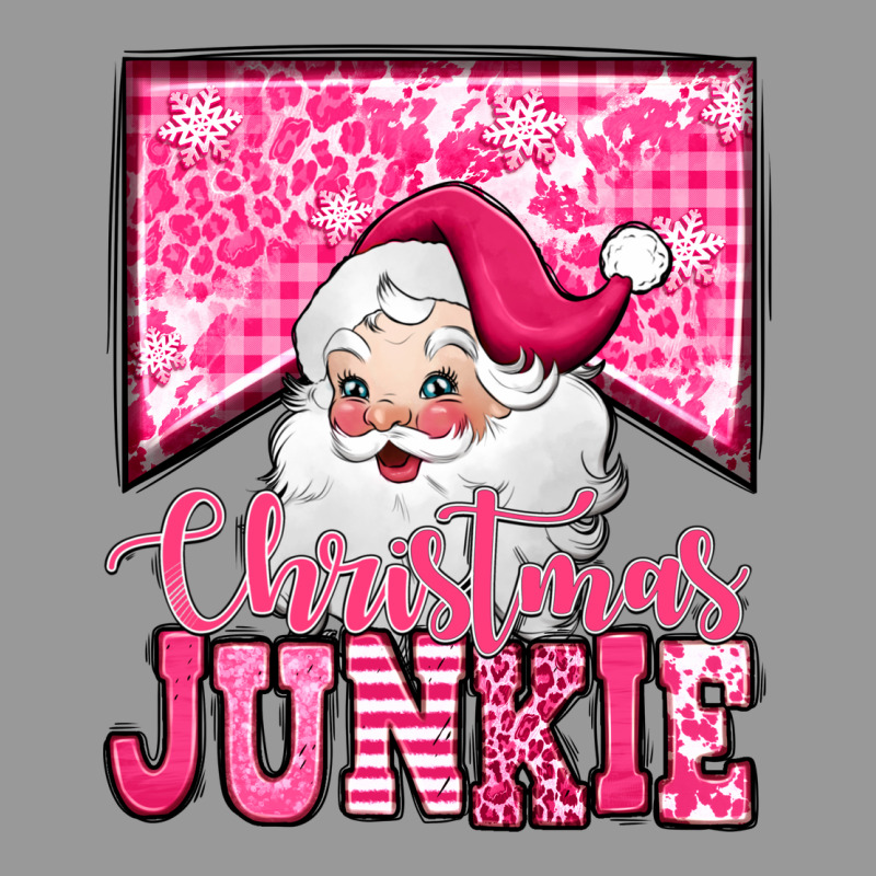 Pink Christmas Junkie Santa Claus Vintage Hoodie by Jasminsmagicworld | Teevron