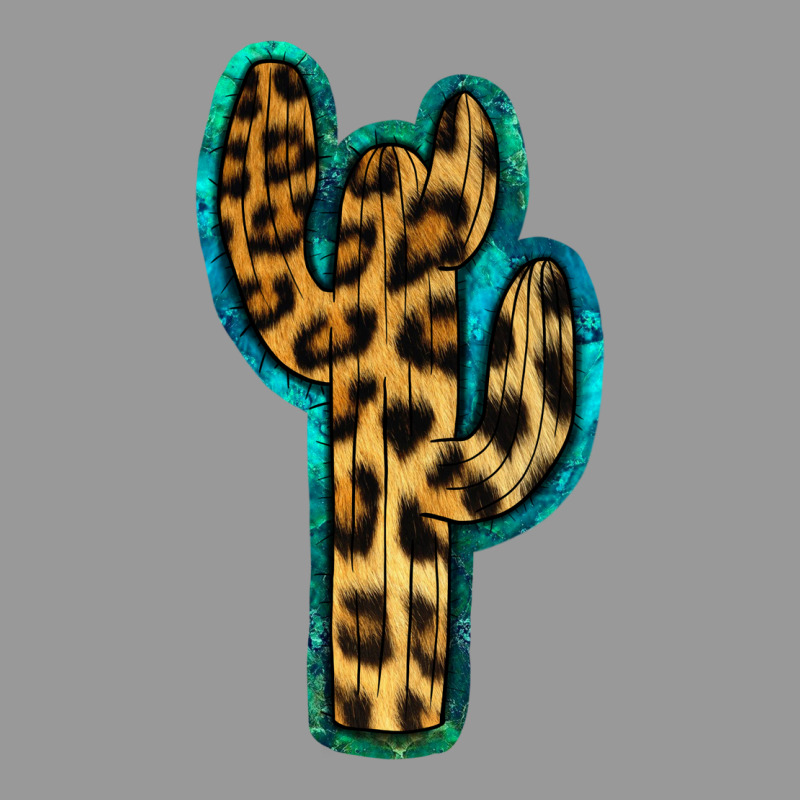 Turquoise Leopard Cactus Vintage Hoodie by RanaPortraitStore | Teevron