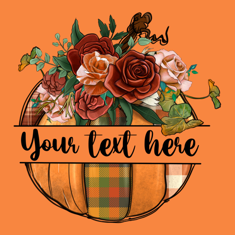 Preview Customize Floral Pumpkin Premium Sweatshirt by BundleAndBundleShop | Teevron