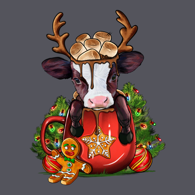 Christmas Baby Cow Hot Cocoa Vintage Hoodie by Jasminsmagicworld | Teevron