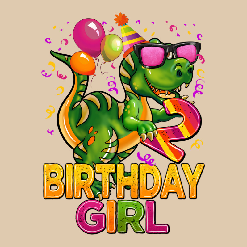 2rd Birthday Girl T Rex Pink Heavyweight Sweatshirt by CowGirlArtShop | Teevron