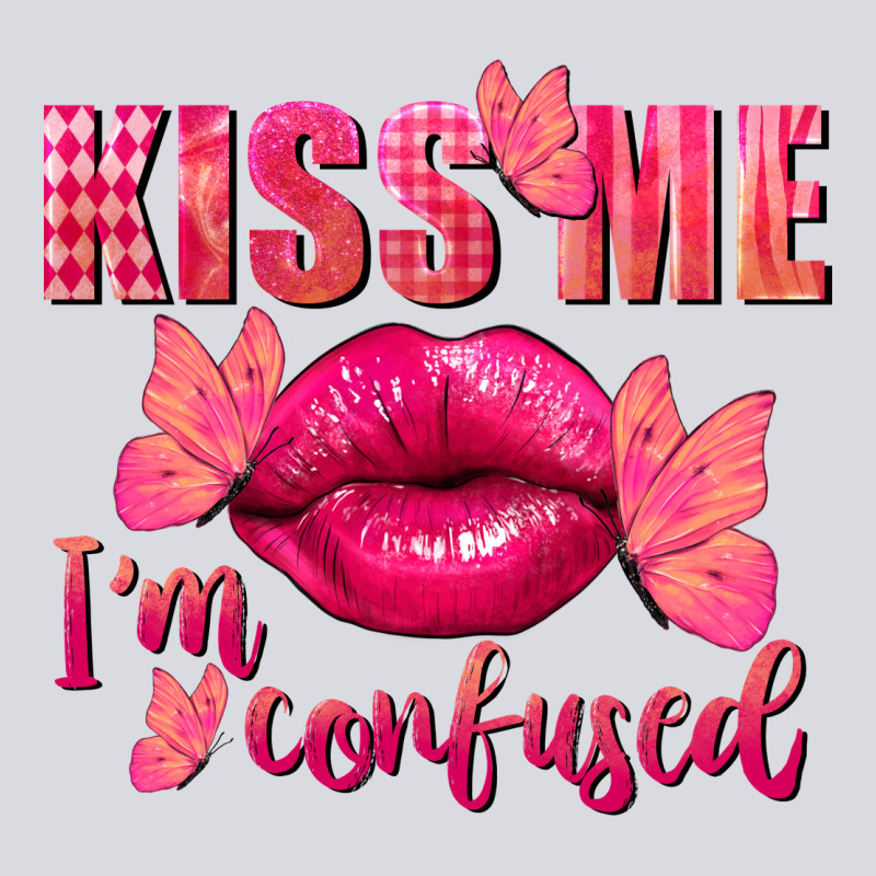 Kiss Me I'm So Confused Valentine's Day Zipper Hoodie by FaDigitalArtStudio | Teevron