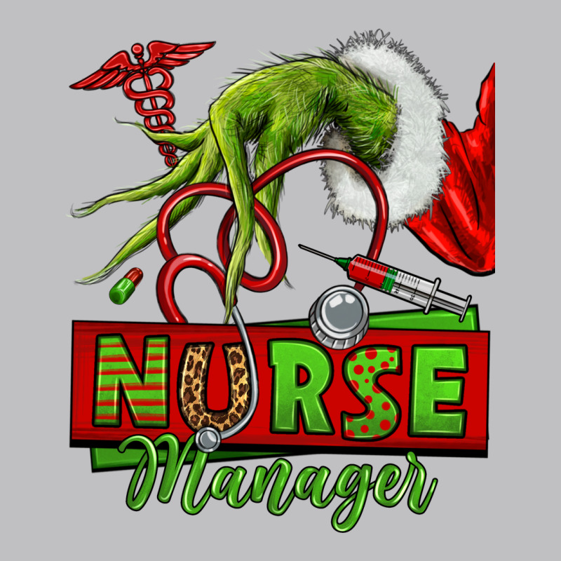 Grinch Hand Nurse Manager Long Sleeve Tee by NancyCooperArtShop | Teevron
