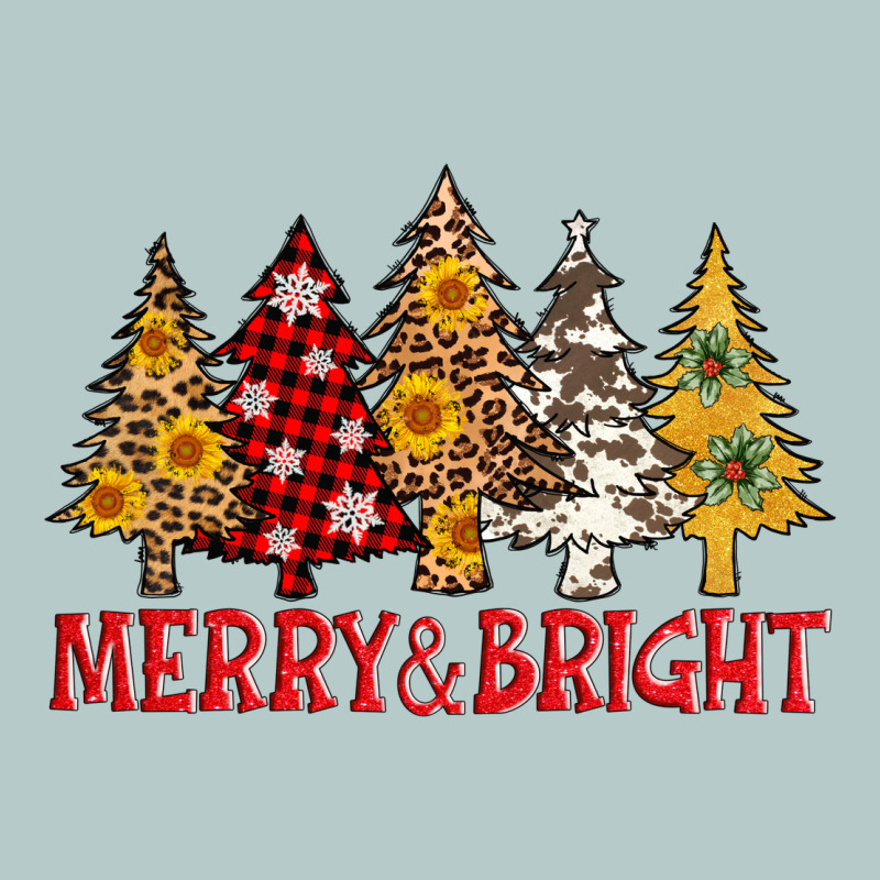Merry And Bright Leopard Christmas Trees Heavy Core Tee by AdoDesignShop | Teevron