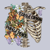 Inhale Peace Exhale Chaos Chest Heavyweight Hoodie | Teevron