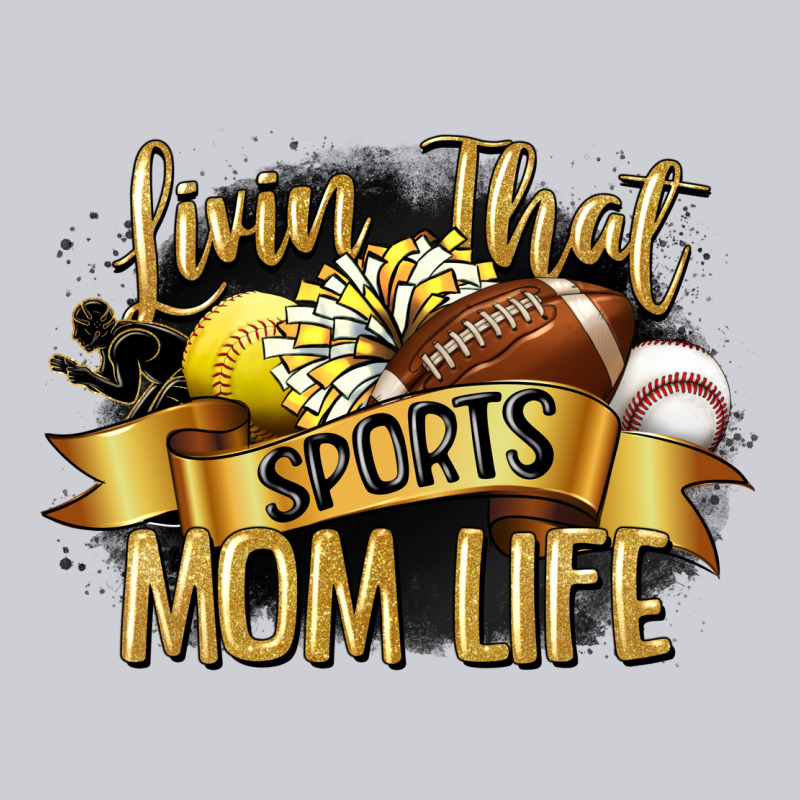 Livin That Sports Mom Life Heavyweight Sweatshirt by CowGirlArtShop | Teevron