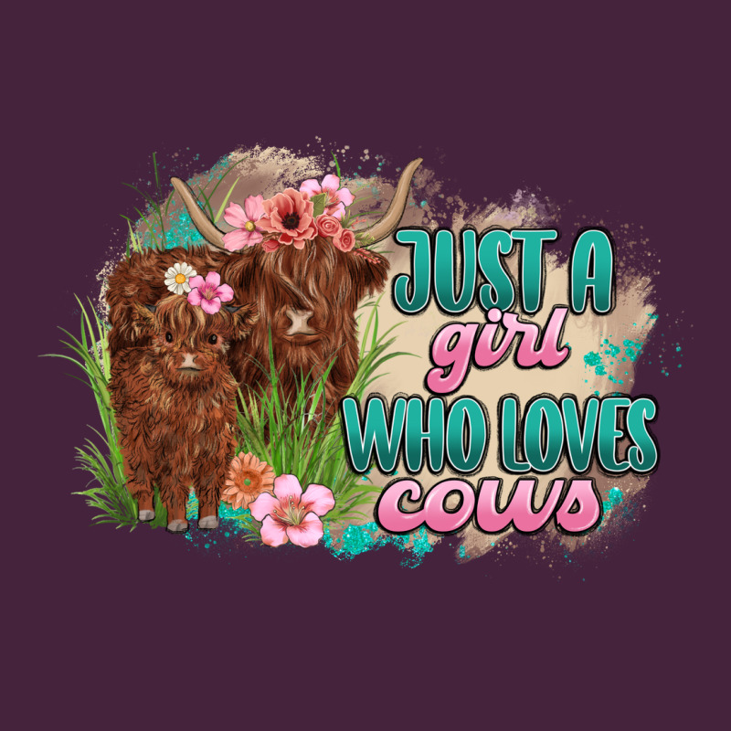 Just A Girl Who Loves Cows Premium Tee by MaliasSmallBusiness | Teevron