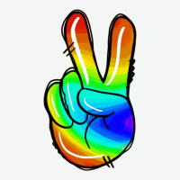 Rainbow Peace Sign Urban Heavy Tee | Teevron