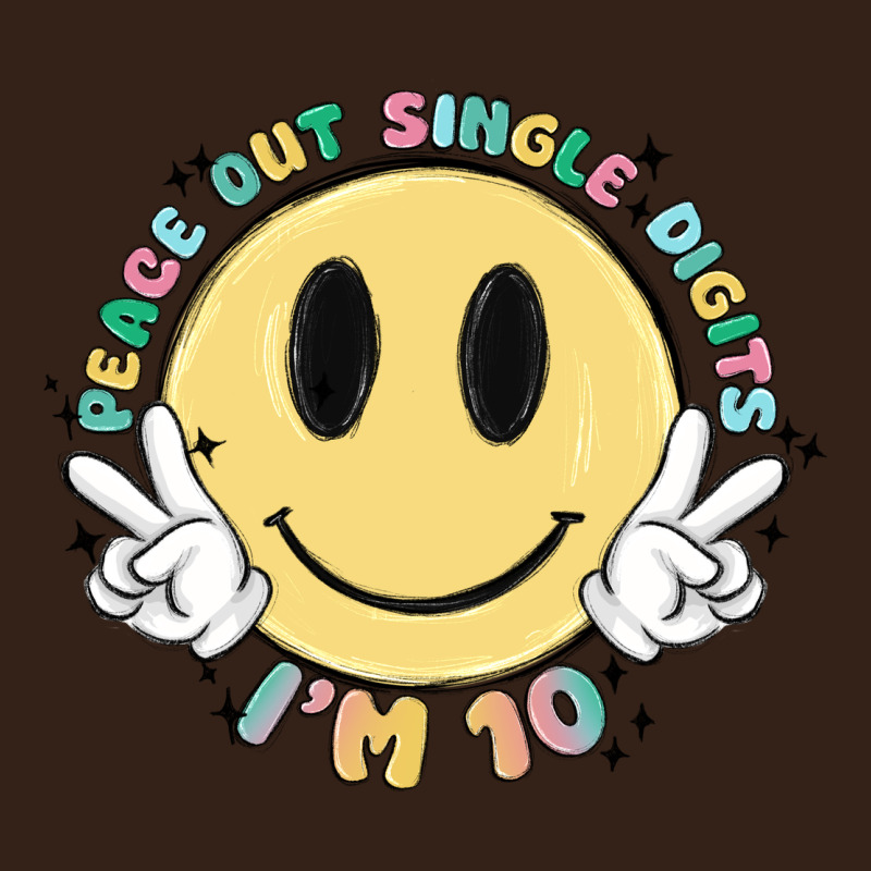 Peace Out Single Digits Im 10 Heavy Core Tee by MaliasSmallBusiness | Teevron