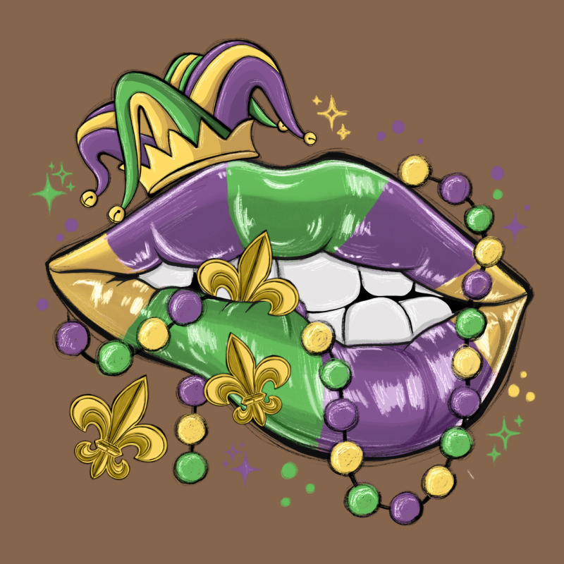 Mardi Gras Lips Premium Tee by MaliasSmallBusiness | Teevron