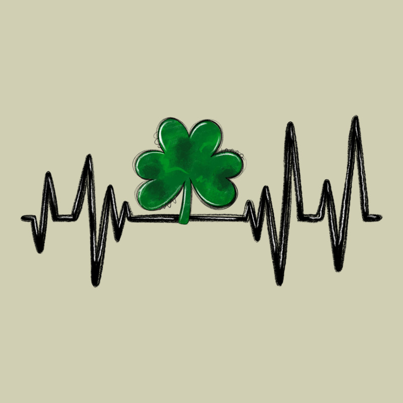 Shamrock Heartbeat Heavy Core Tee by MaliasSmallBusiness | Teevron