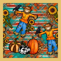Fall Scarecrow Seamless Pattern Premium Sweatshirt | Teevron