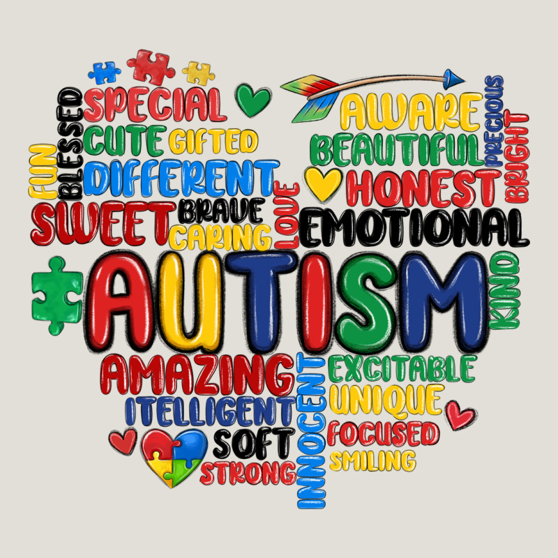 Autism Heart Heavy Core Tee by MaliasSmallBusiness | Teevron