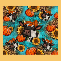 Autumn Pumpkins Holstein Cow Vintage Hoodie | Teevron