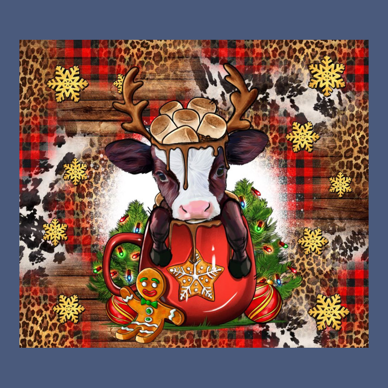 Christmas Baby Cow Hot Cocoa Vintage Hoodie by Jasminsmagicworld | Teevron