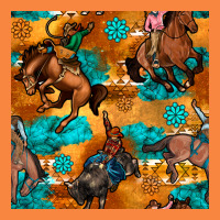 Cowboy Rodeo Seamless Pattern Premium Sweatshirt | Teevron