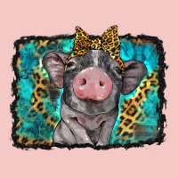 Baby Pig With Leopard Background Urban Heavy Tee | Teevron