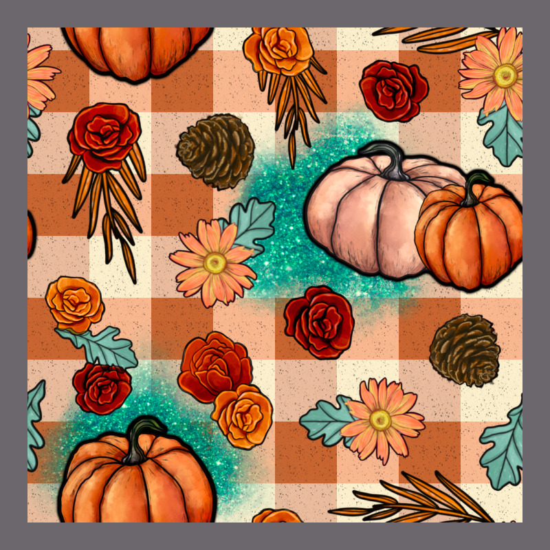 Floral Pumpkins Seamless Pattern Premium Sweatshirt by BundleAndBundleShop | Teevron