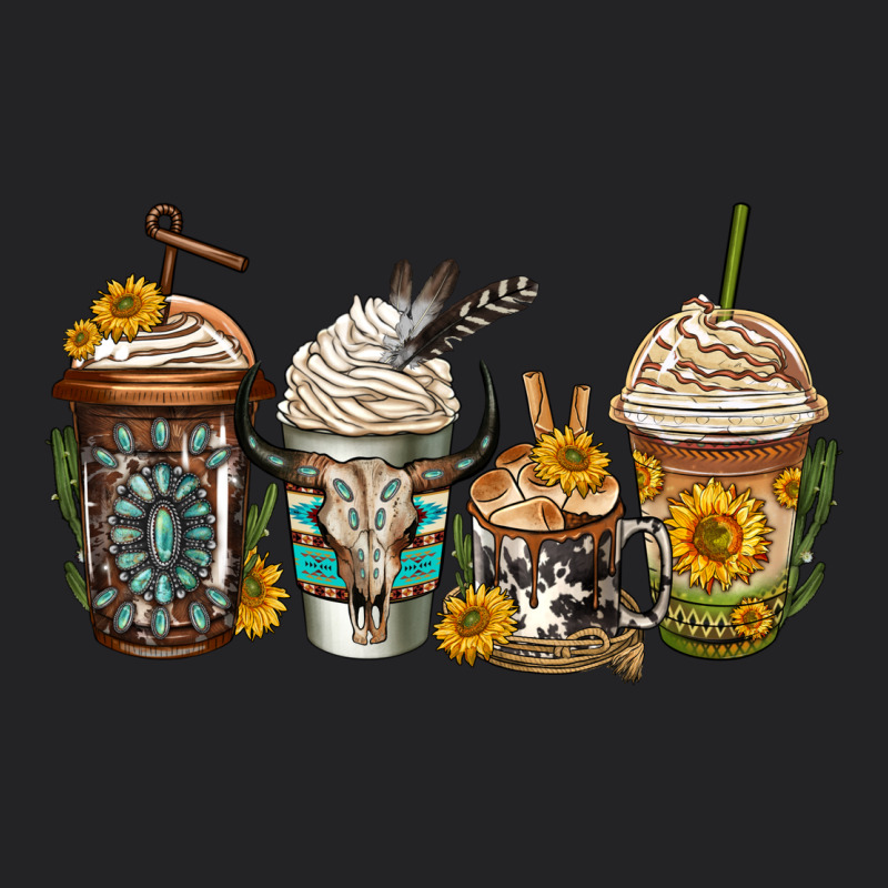 Bull Skull Western Coffee Cups Vintage Tee by Jasminsmagicworld | Teevron