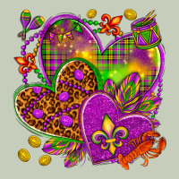 Mardi Gras Hearts Long Sleeve Tee | Teevron