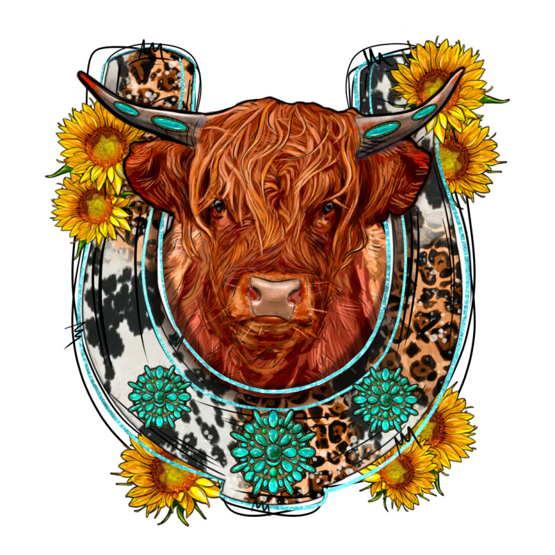 Western Leopard Cowhide Cow Horseshoe Zipper Hoodie by OliviaCreatesArt | Teevron
