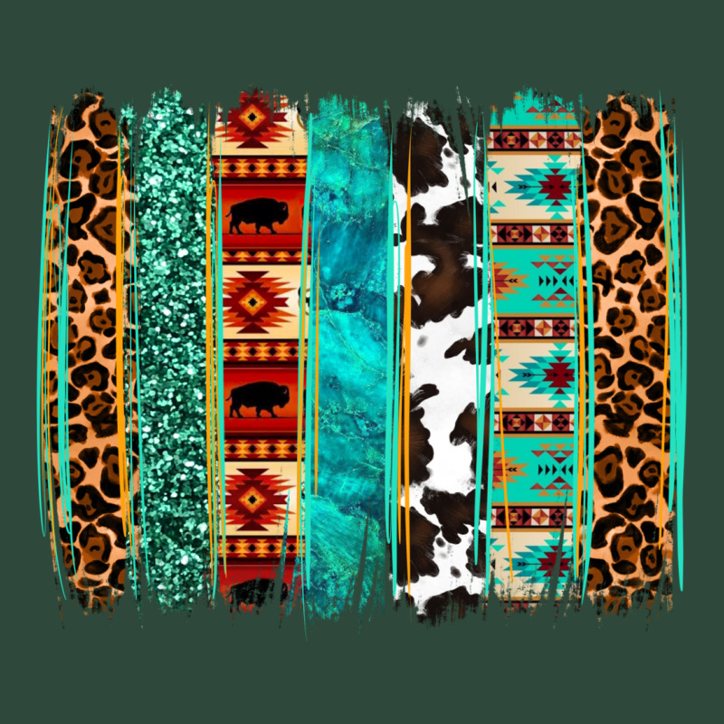 Western Brushstroke Zipper Hoodie by OliviaCreatesArt | Teevron