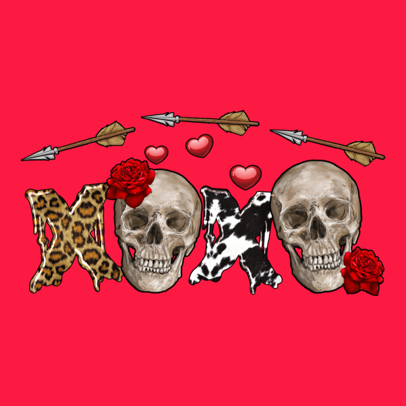 Xoxo Valentine Skulls Valentine's Day Zipper Hoodie by FaDigitalArtStudio | Teevron