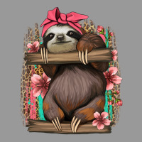 Cute Floral Baby Sloth Vintage Hoodie | Teevron