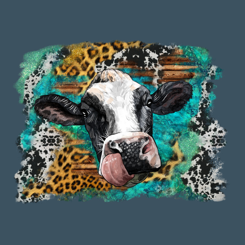 Holstein Cow Leopard And Western Background Urban Heavy Tee by BarkalooDesign | Teevron