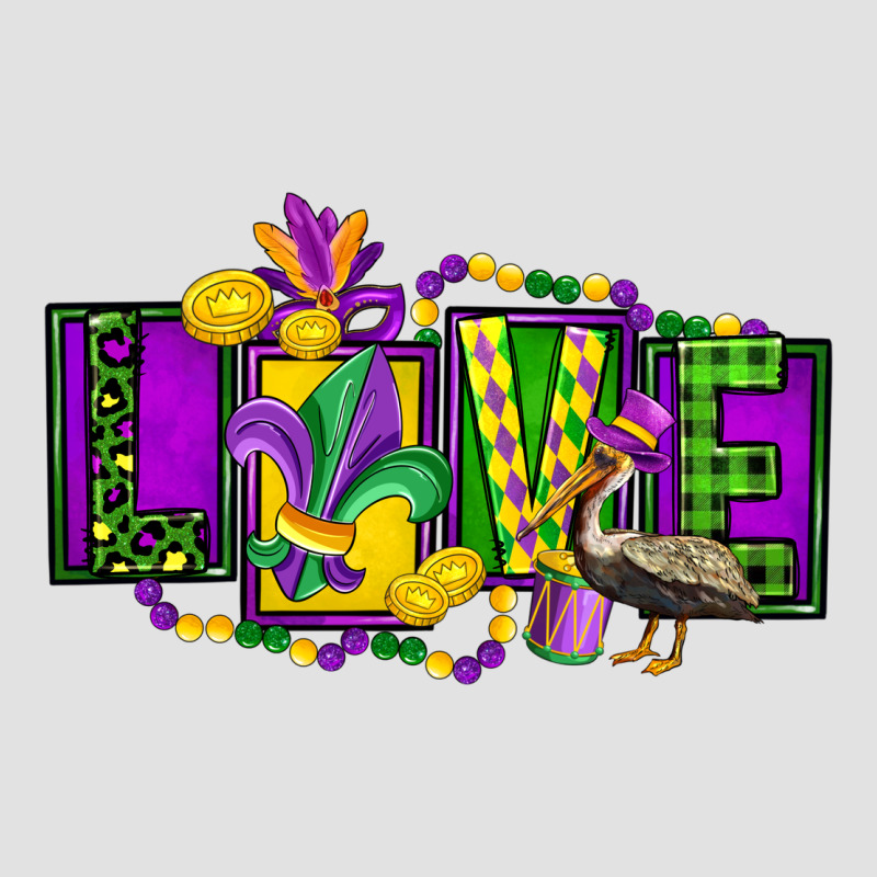 Mardi Gras Love Premium Hoodie by FaDigitalArtStudio | Teevron