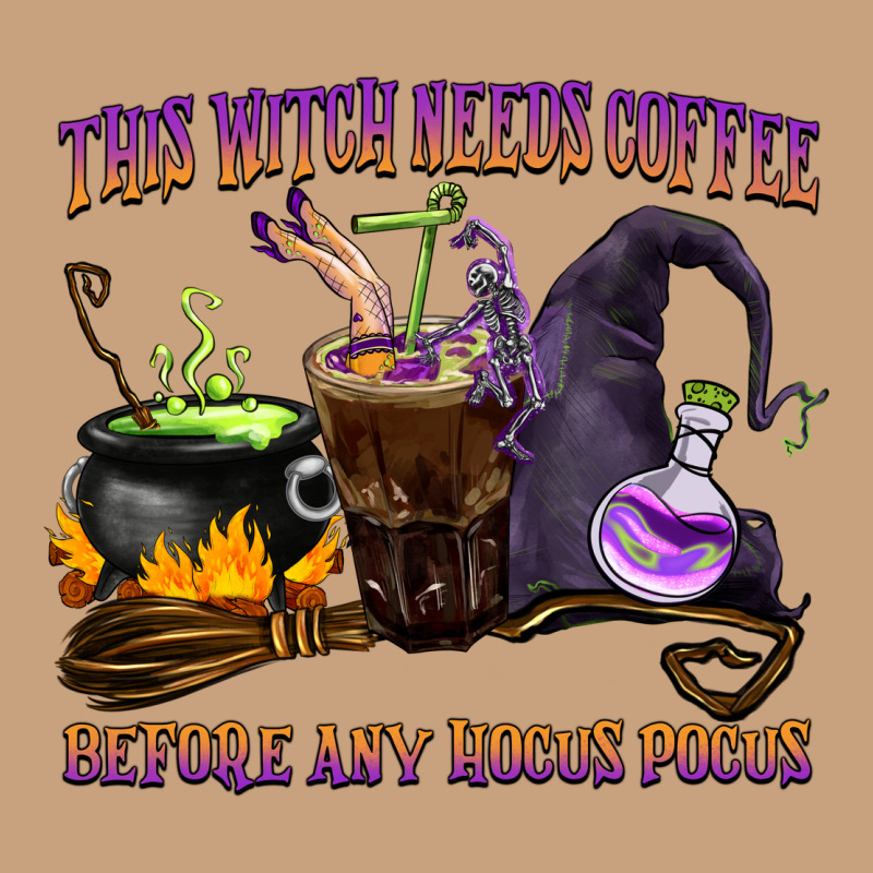This Witch Needs Coffee Before Any Hocus Pocus Vintage Tee by BarkalooDesign | Teevron