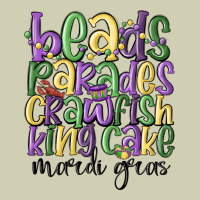 Beads Parades Crawfish King Cake Mardi Gras Heavy Core Tee | Teevron
