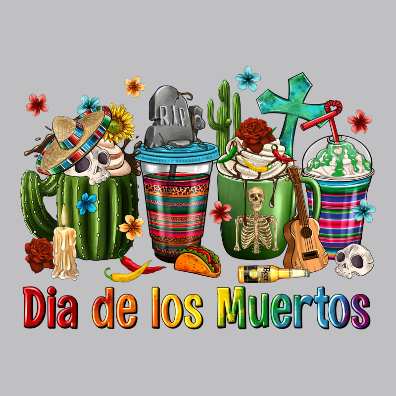 Mexican Dia De Los Muertos Coffee Cups Long Sleeve Tee by texasbilliewilder | Teevron