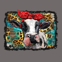 Holstein Cow With Glitter And Leopard Background Urban Heavy Tee | Teevron