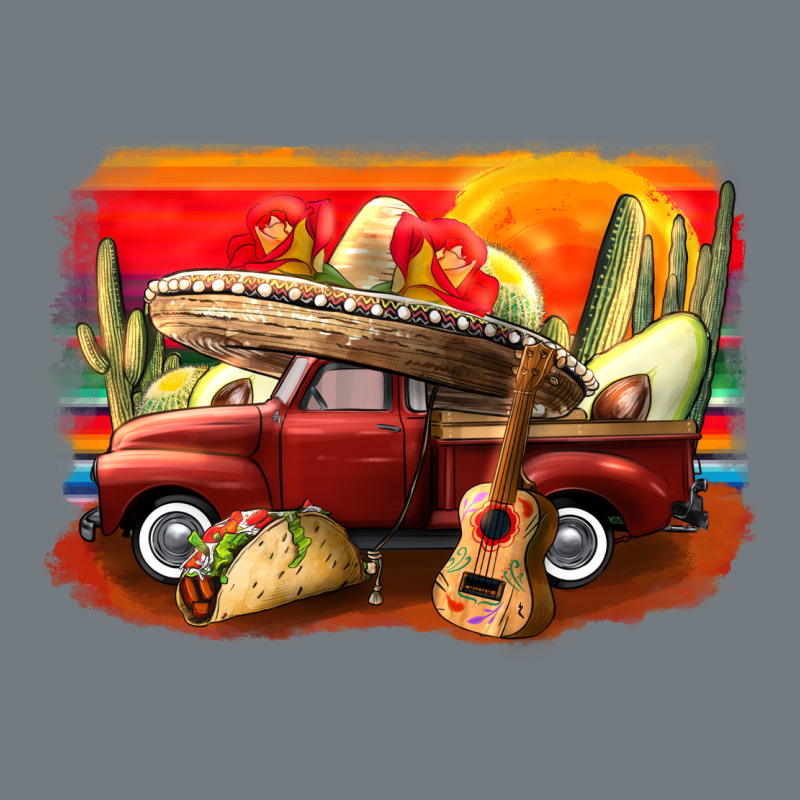 Mexican Cinco De Mayo Truck Heavyweight Sweatshirt by CowGirlArtShop | Teevron