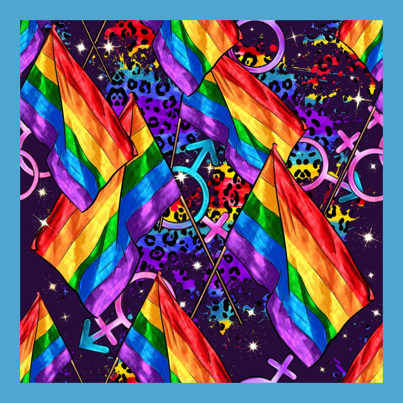 Lgbt Flag Seamless Pattern Premium Hoodie by FaDigitalArtStudio | Teevron