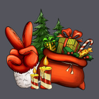 Christmas Santa Claus Peace Hand Vintage Hoodie | Teevron