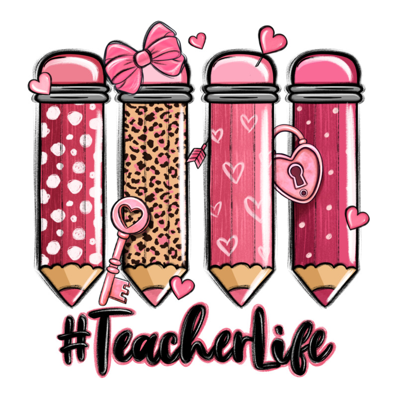 Valentine's Day Teacher Life Pencils Premium Tee by MaliasSmallBusiness | Teevron