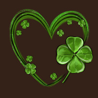 St Patricks Day Shamrock Heart Heavy Core Tee | Teevron
