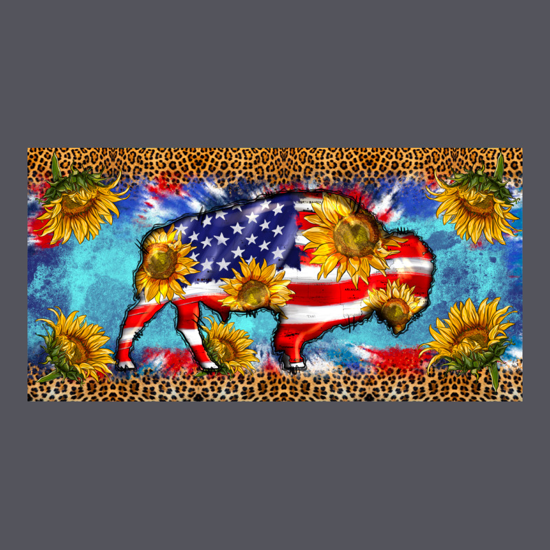 Bison Amerıcan Flag  License Plate Template Vintage Hoodie by BarkalooDesign | Teevron