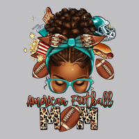 American Football Mom Afro Messy Bun Long Sleeve Tee | Teevron