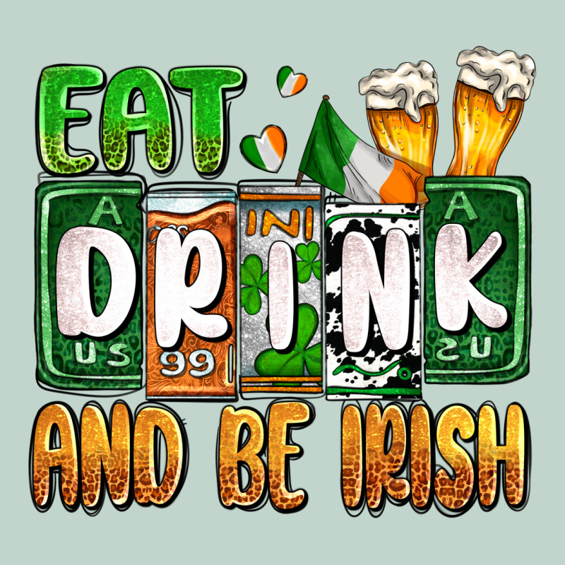 St. Patrick's Eat Drink And Be Irish Zipper Hoodie by OliviaCreatesArt | Teevron