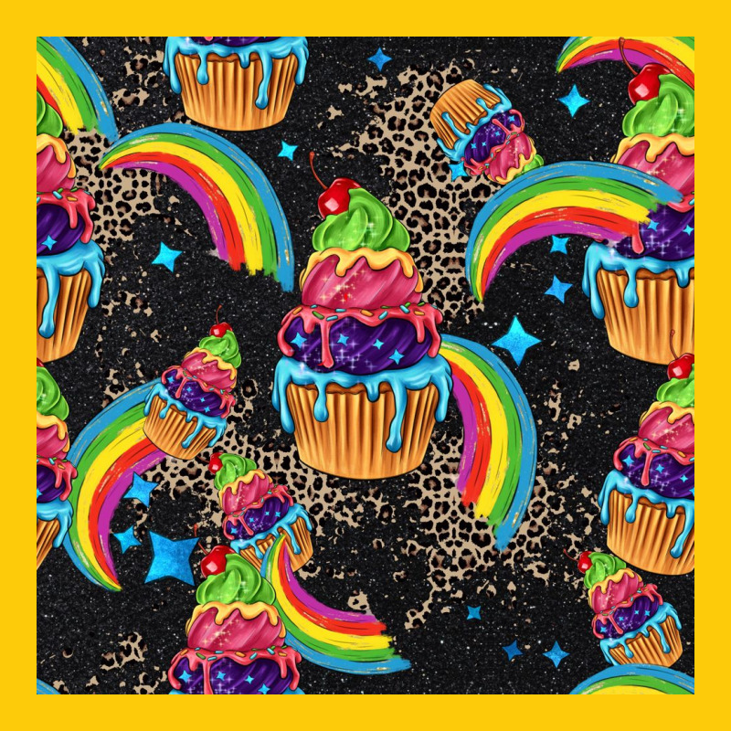 Pride Cupcake Seamless Pattern Premium Hoodie by FaDigitalArtStudio | Teevron