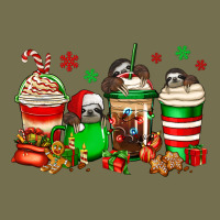 Christmas Sloth Coffee Cups Vintage Hoodie | Teevron