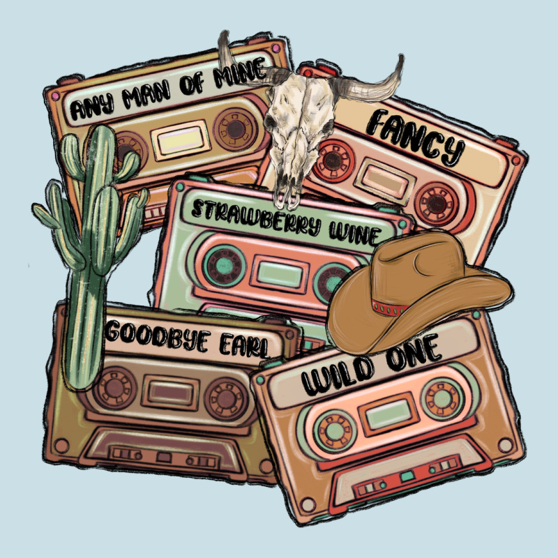 90s Country Cassette Tapes Ladies Tee by MaliasSmallBusiness | Teevron