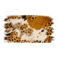 leopard cowhide brushstroke | Teevron