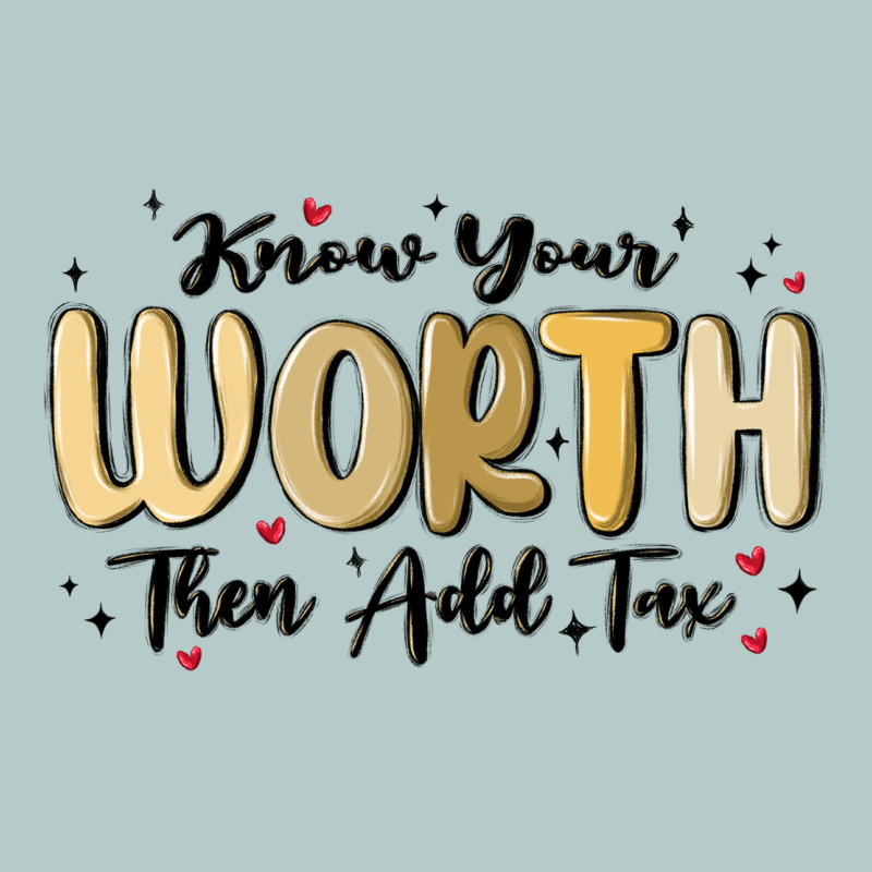 Know Your Worth Heavy Core Tee by MaliasSmallBusiness | Teevron