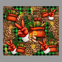 Christmas Santa Claus Peace Hand Vintage Hoodie | Teevron